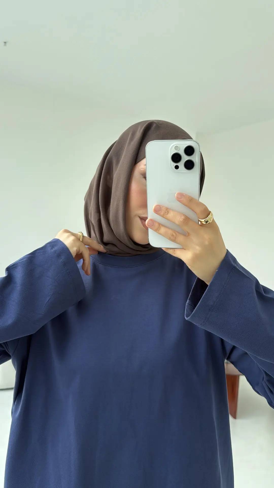 Basıc Sweatshirt Lacivert - Görsel 4