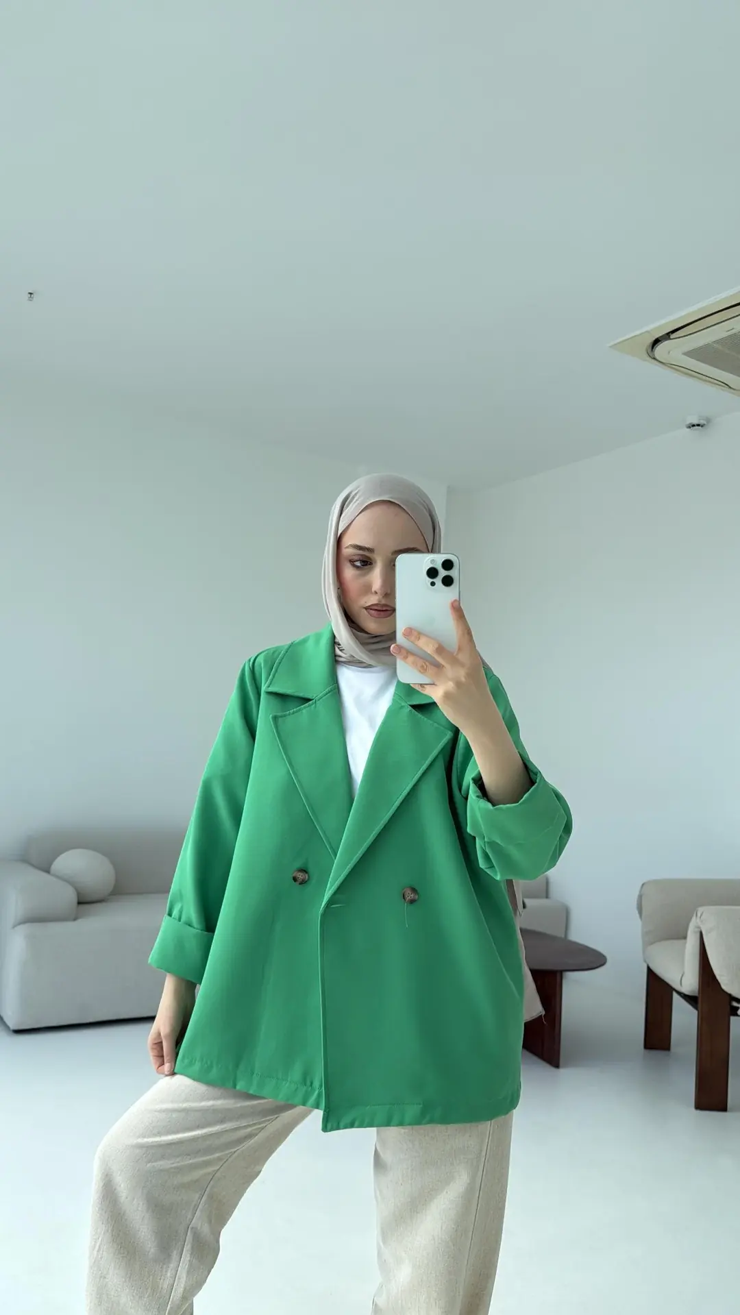 Krep Yazlık Ceket