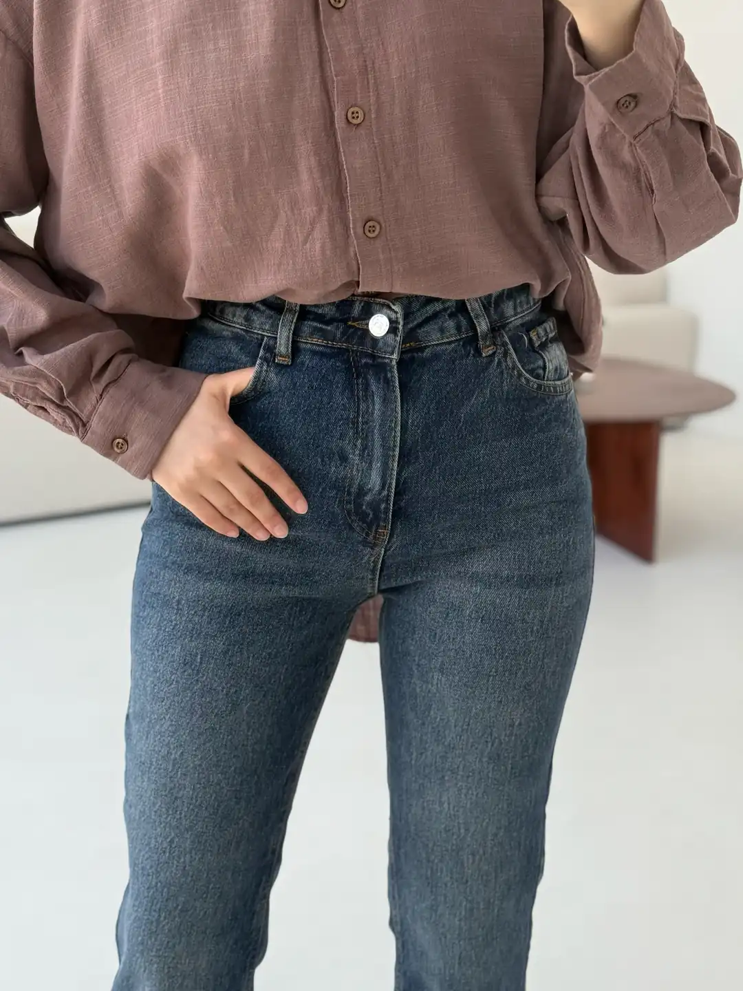 Premium Paçası Kesik Jean  249 - Görsel 3