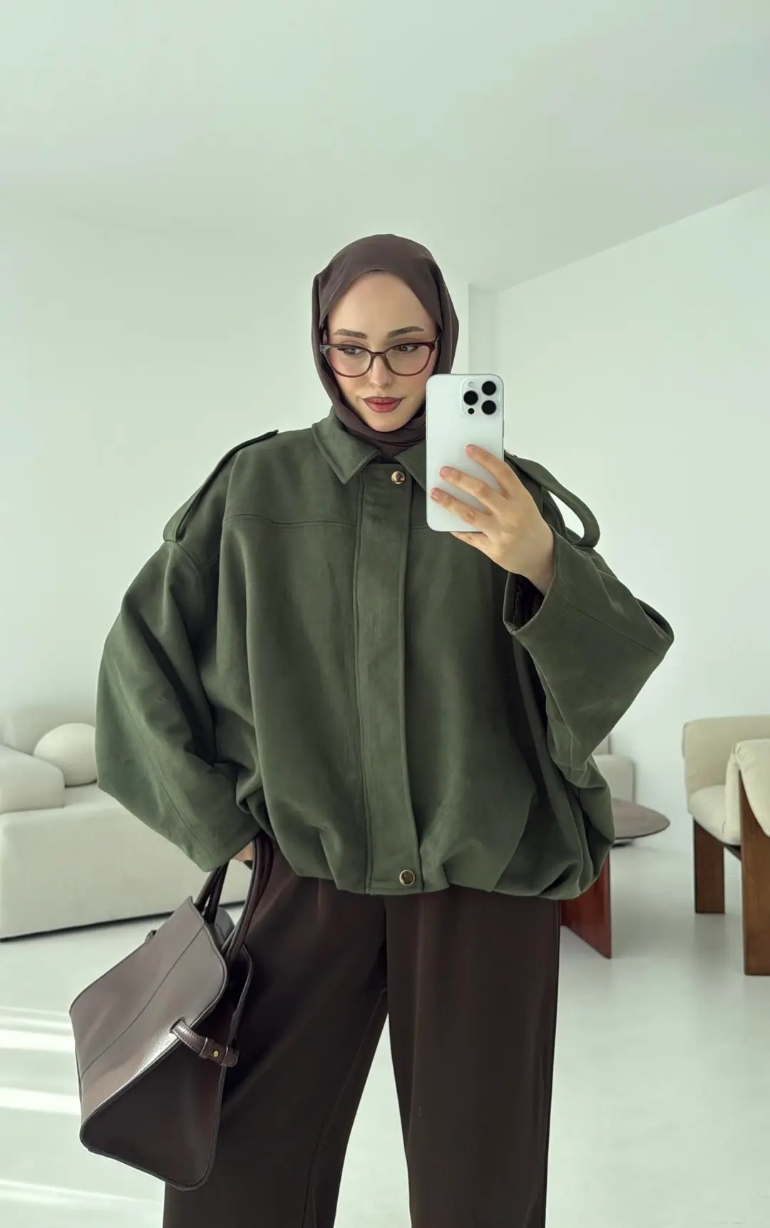 Süet Bomber Ceket